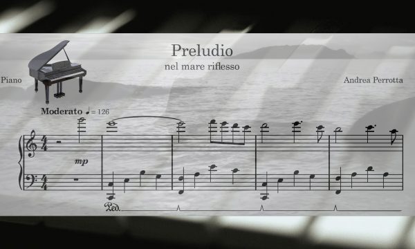 Preludio nel mare riflesso (spartito piano miniatura)